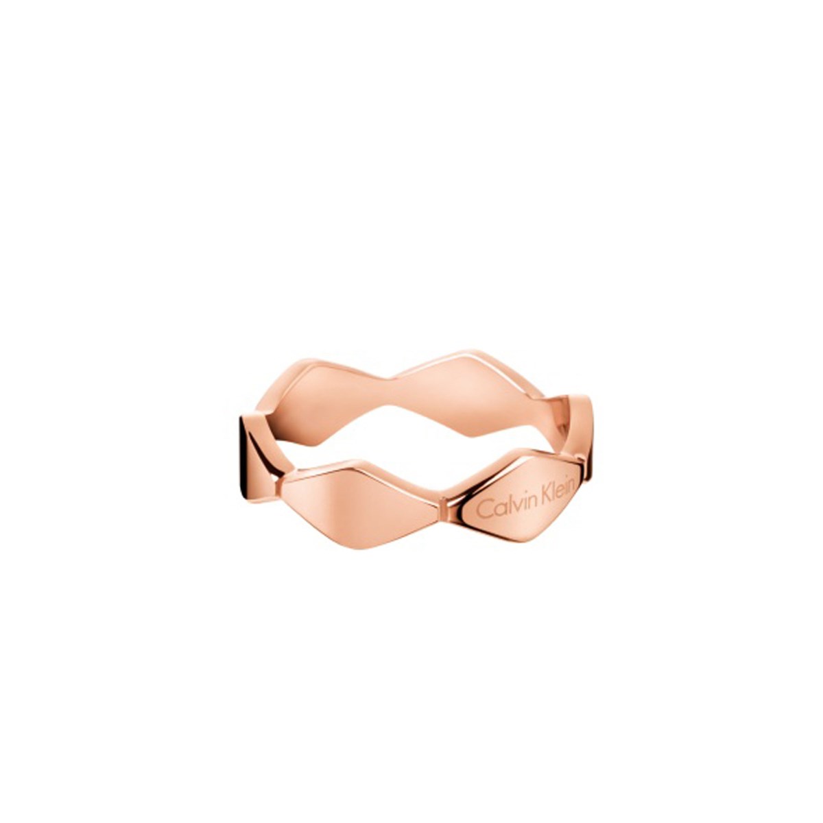 Bague Calvin Klein Snake rosée 6