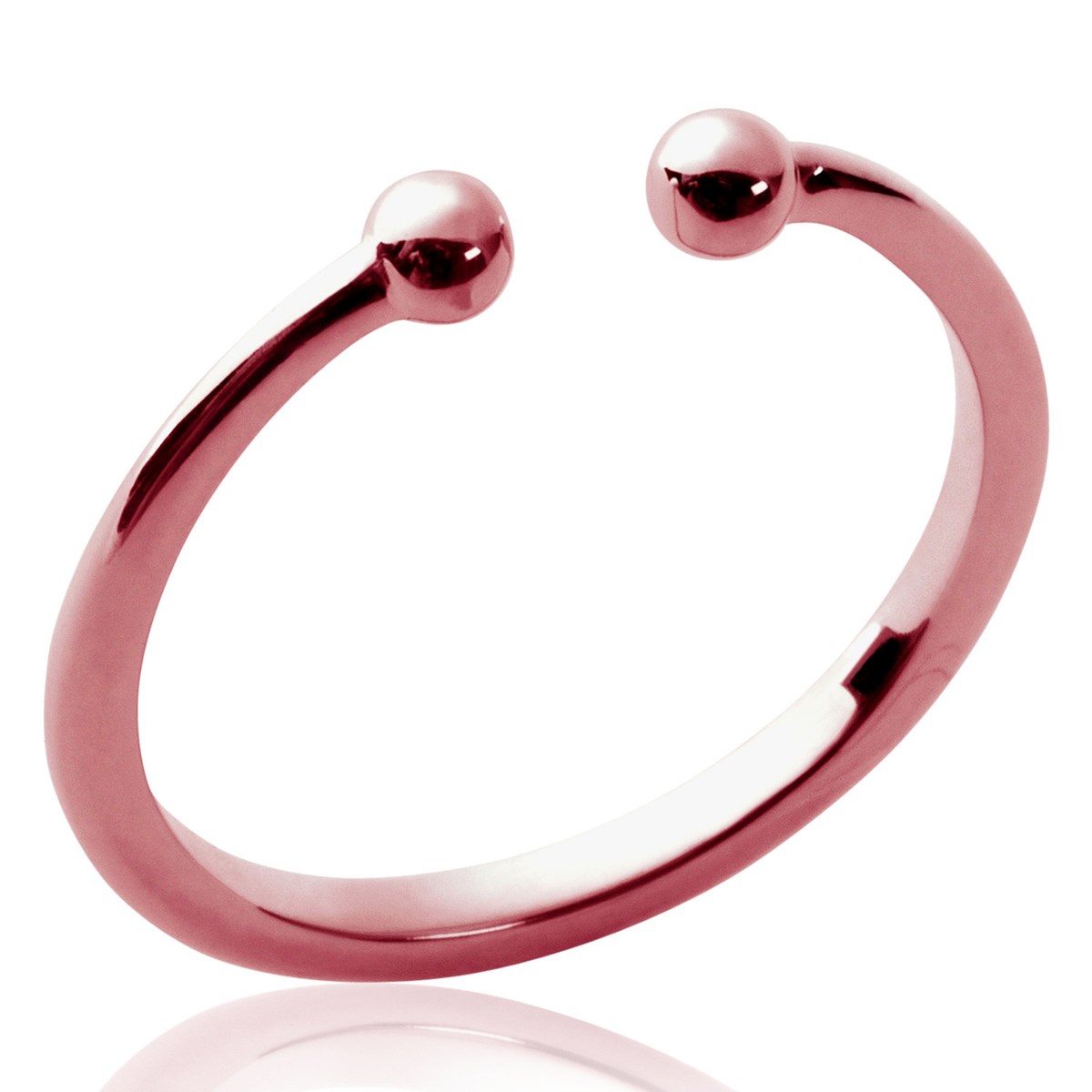 Bague Brillaxis minimaliste rosée - vue 3