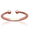 Bague Brillaxis minimaliste rosée - vue V4