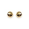 Boucles d'oreilles Brillaxis boules dorées 4mm - vue V1