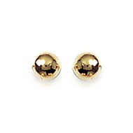Boucles d'oreilles Brillaxis boules dorées 4mm