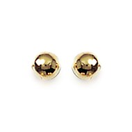 Boucles d'oreilles Brillaxis boules dorées 4mm