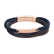 Bracelet homme Fossil Vintage Casual multi-rangs
