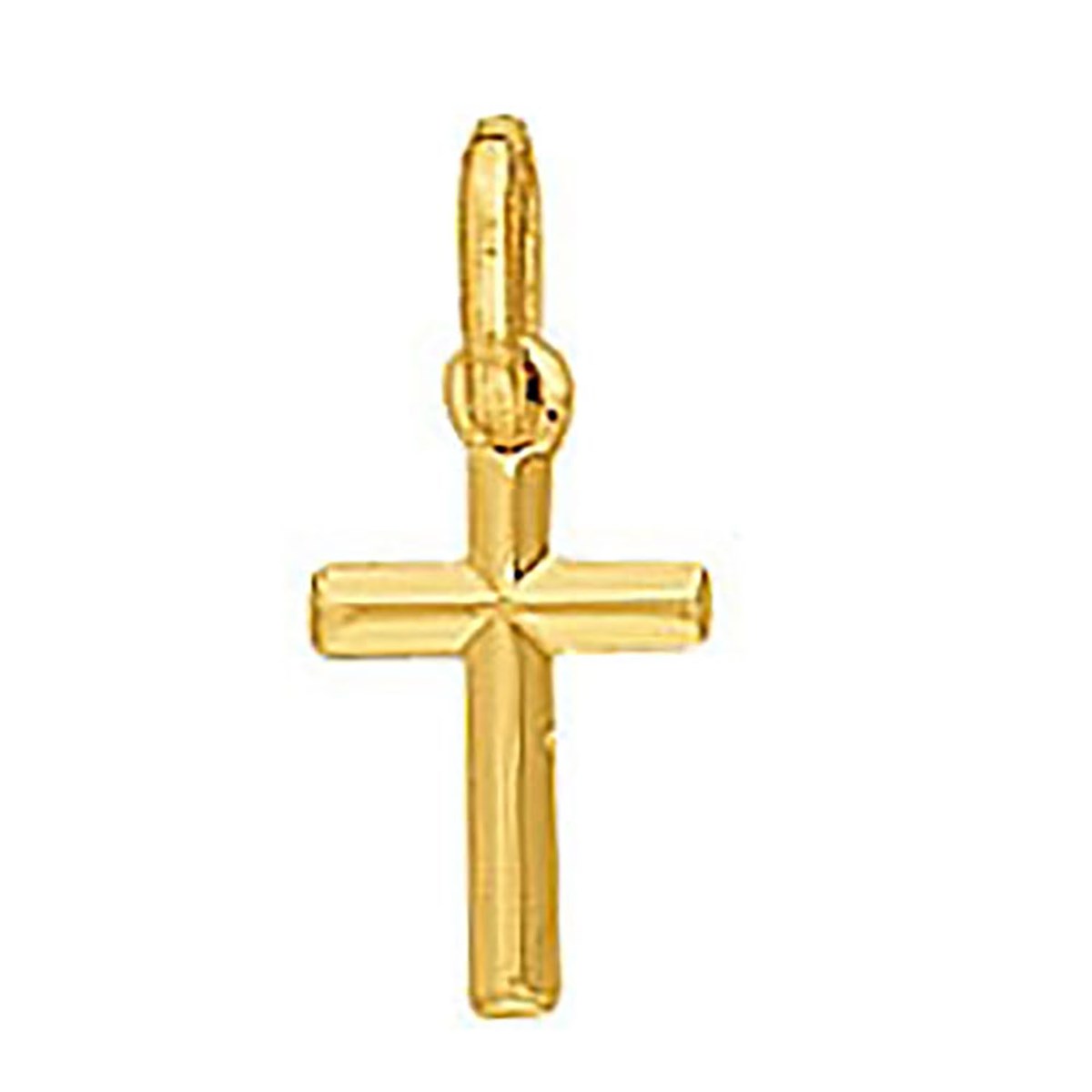 Pendentif croix fil biseauté petit modèle