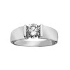 Solitaire Brillaxis or blanc 18 carats - vue V1