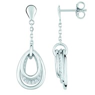 Boucles d'oreilles Brillaxis pampilles gouttes or