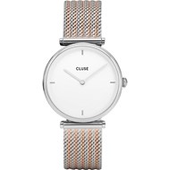 Montre femme Cluse Triomphe Silver Bicolour Mesh