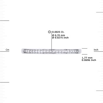 Alliance fine Diamants 0,050 Cts Joaillerie Or Blanc
