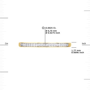Alliance fine Diamants 0,050 Cts Joaillerie Or Jaune