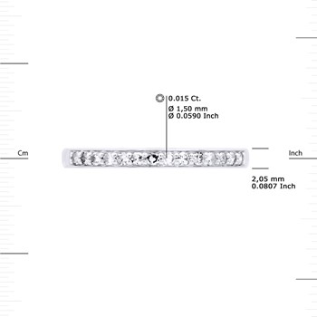 Alliance Diamants 0,20 Cts Joaillerie Or Blanc