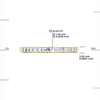 Alliance Diamants 0,20 Cts Joaillerie Or Jaune