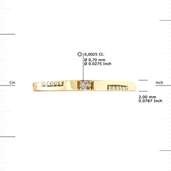 Alliance Diamants 0,010 Cts Or Blanc