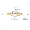 Bague COEUR Diamants 0,030 Cts Joaillerie Prestige Or Jaune - vue V3