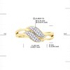 Alliance Diamants 0,020 Cts Or Jaune - vue V3