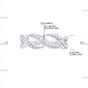 Bague Diamants 0,040 Cts Or Blanc - vue V3