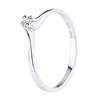 Solitaire Diamant 0,06 Cts Joaillerie Or Blanc - vue V1