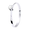 Solitaire Diamant 0,10 Cts Joaillerie Or Blanc - vue V1