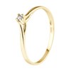 Solitaire Diamant 0,03 Cts Joaillerie Or Jaune - vue V1