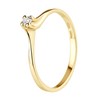 Solitaire Diamant 0,06 Cts Joaillerie Or Jaune - vue V1