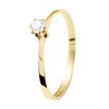 Solitaire Diamant 0,10 Cts Joaillerie Or Jaune - vue V1