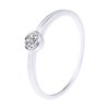 Solitaire Diamants 0,040 Cts Or Blanc - vue V1