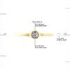 Solitaire Diamants 0,040 Cts Or Jaune - vue V3