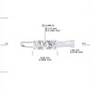 Bague TRILOGIE Diamants 0,24 Cts Serti Griffes Or Blanc 18 Carats - vue V3