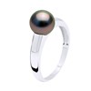 Bague Jonc moderne Perle de TAHITI Ronde 8-9 mm Argent 925 - vue V1