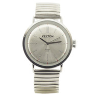 Montre Metalic Chrome Elastic mixte chromé bracelet extensible