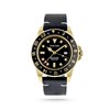 Montre Homme Foxter Sixties bracelet cuir noir, boitier PVD doré et fond noir - SIXTIES1 - vue V4