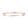 'MARRAINE' bracelet jonc rosé à message - vue V1