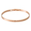 'FEE MARRAINE' bracelet jonc rosé à message - vue V1