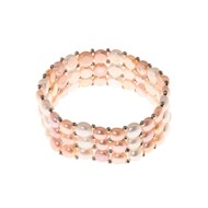 Bracelet argent et perles de culture multicolores 'Princess5'