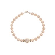 Bracelet argent et perles de culture blanches 'Jolie Nacre'
