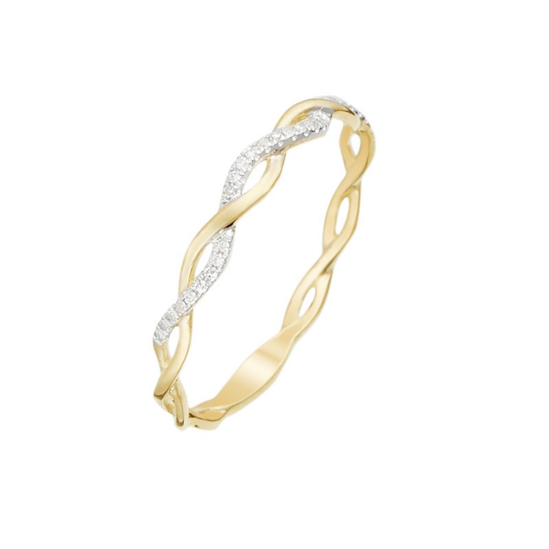 Bague 'Essentielle' Or jaune et Diamant