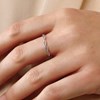 Bague 'Essentielle' Or blanc et Diamant - vue V2