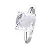 Bague Or Blanc et Topaze Blanche 5,5 carat 'AMATHIA' - vue V1