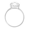 Bague Or Blanc et Topaze Blanche 5,5 carat 'AMATHIA' - vue V2