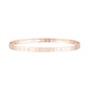 'UN CALIN POUR LA SAINT VALENTIN' bracelet jonc rosé à message - vue V1