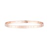 'I LOVE U TO THE MOON AND BACK' bracelet jonc rosé à message - vue V1