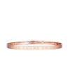 'BELLE COMME UN COEUR' bracelet jonc rosé à message - vue V1