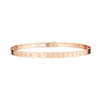 'MAMAN D'EXCEPTION' bracelet jonc rosé à message - vue V1