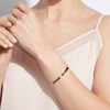 'MAMAN D'EXCEPTION' bracelet jonc rosé à message - vue V2