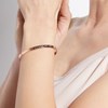 'TU ES LA PEPITE DE MON COOKIE' bracelet jonc rosé à message - vue V2