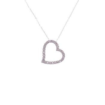 Argent 925 Diamant Noir Accent os collier pendentif