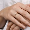 Bague ' Grâce' Or jaune et Diamant - vue V2