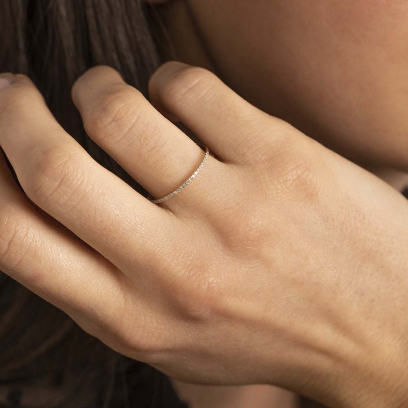 Bague ' Axelle' Or jaune et Diamant - vue 3