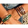 'MAMIE D'AMOUR' bracelet jonc argenté à message - vue V4
