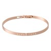 'SUPER TATA' bracelet jonc rosé à message - vue V1