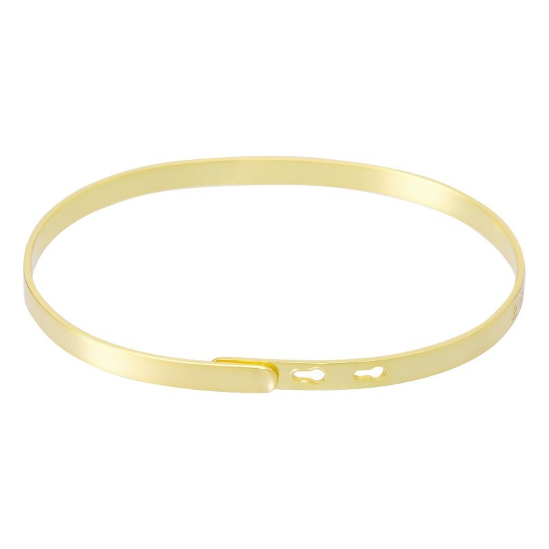 'SUPER TATA' bracelet jonc doré à message - vue 2